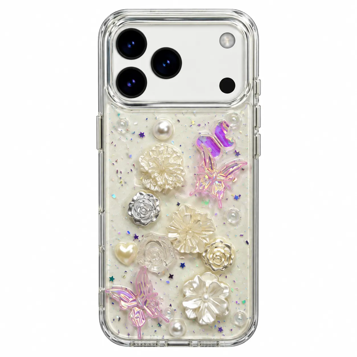 Butterfly & Heart Luxury Phone Case